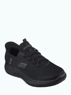 Clearance Skechers Black Mens Resistant Slip In Summits Trainers
