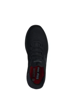 Clearance Skechers Black Mens Resistant Slip In Summits Trainers