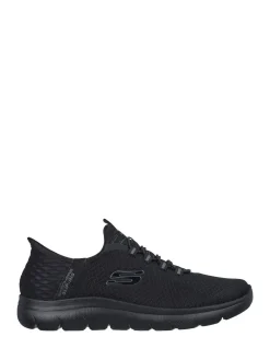 Outlet Skechers Black Summits High Range Trainers