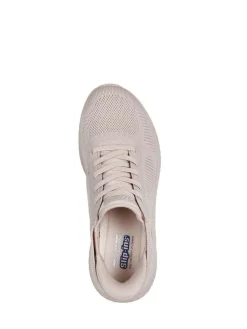 Clearance Skechers Light Natural BOBS Sport Squad Chaos Slip In Trainers
