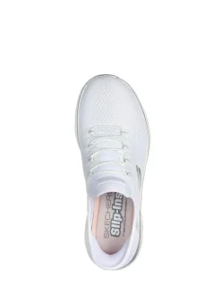 Clearance Skechers Womens Slip In Summits Dazzling Haze Trainers White