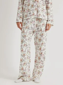 Skinnydip Cream Disney Winnie The Pooh Love Pyjamas Set^Women Pyjamas|All Night & Lounge