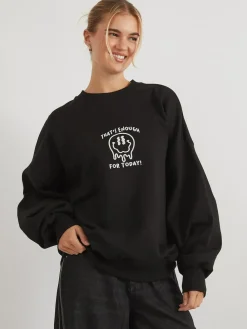 Skinnydip Grey That's Enough For Today Sweatshirt^Women Hoodies & Sweatshirts