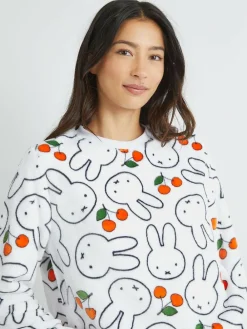 Clearance Skinnydip White Miffy x Cherry Fleece Pyjamas Set