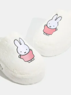 Online Skinnydip White Miffy x Pink Dress Slippers