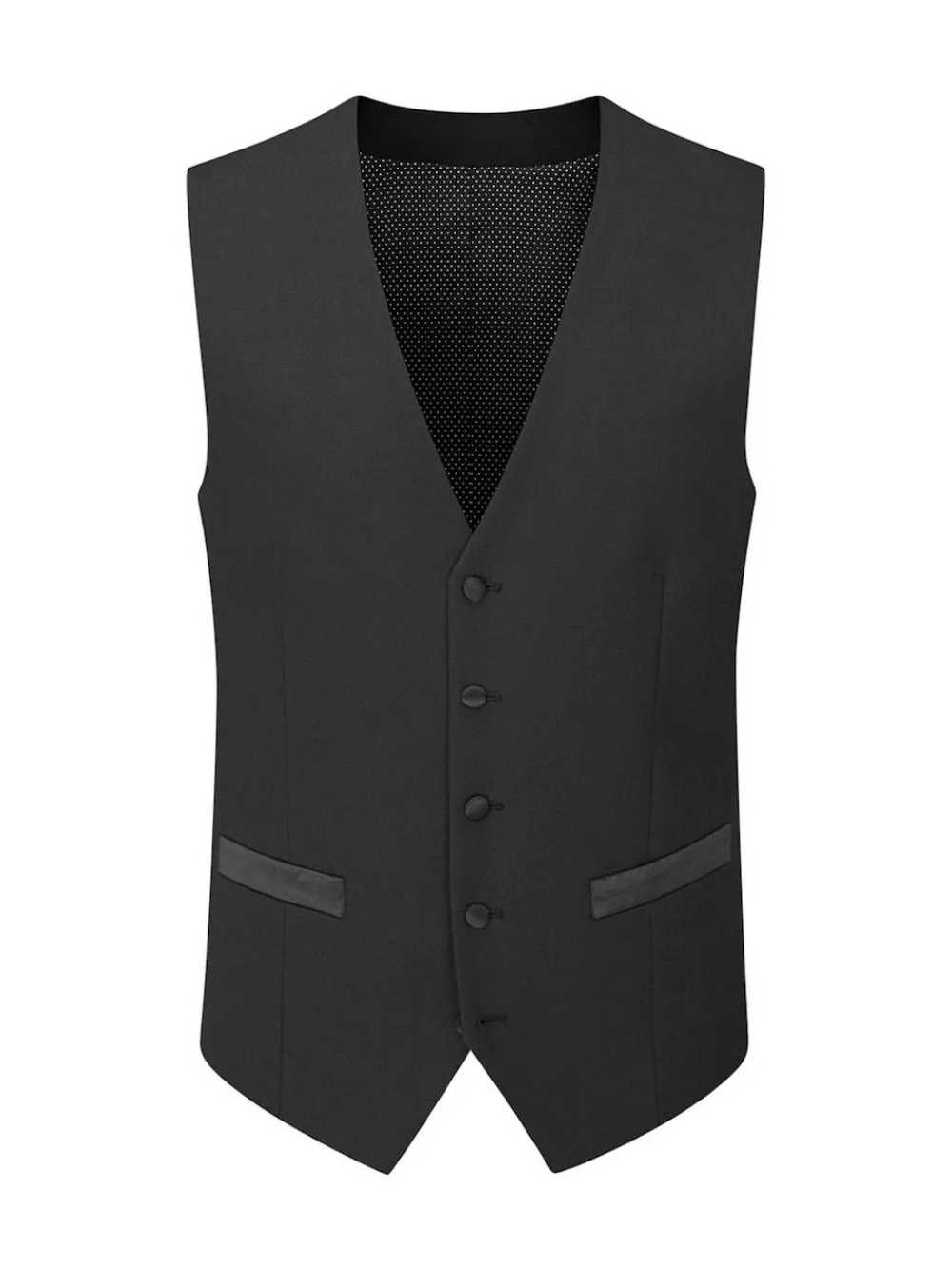 Skopes Black Cavendish Single Breasted Dinner Suit Waistcoat