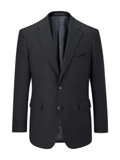 Skopes Black Methley Tailored Fit Semi-Plain Suit Jacket^ Black Suits