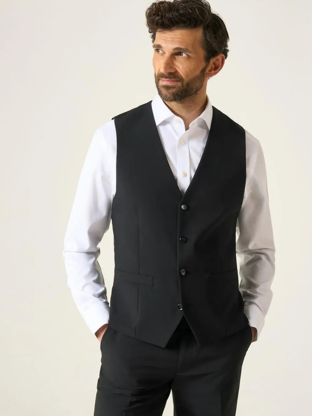 Skopes Single Breasted Wool Rich Darwin Suit Waistcoat^ Vests
