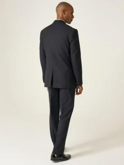 Hot Skopes Tailored Fit Newman Check Suit: Jacket Black