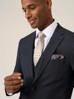 Skopes Elijah Tailored Fit Check Suit Jacket^ Blue Suits|Suits & Tuxedos
