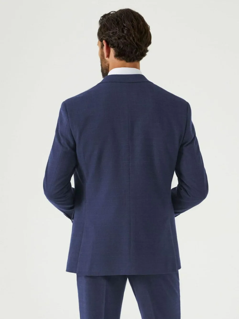 Clearance Skopes Blue Guildford Suit Soft Touch Tailored Fit Check Jacket