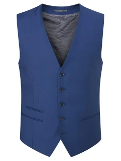 Discount Skopes Blue Kennedy Regular Fit Suit Waistcoat