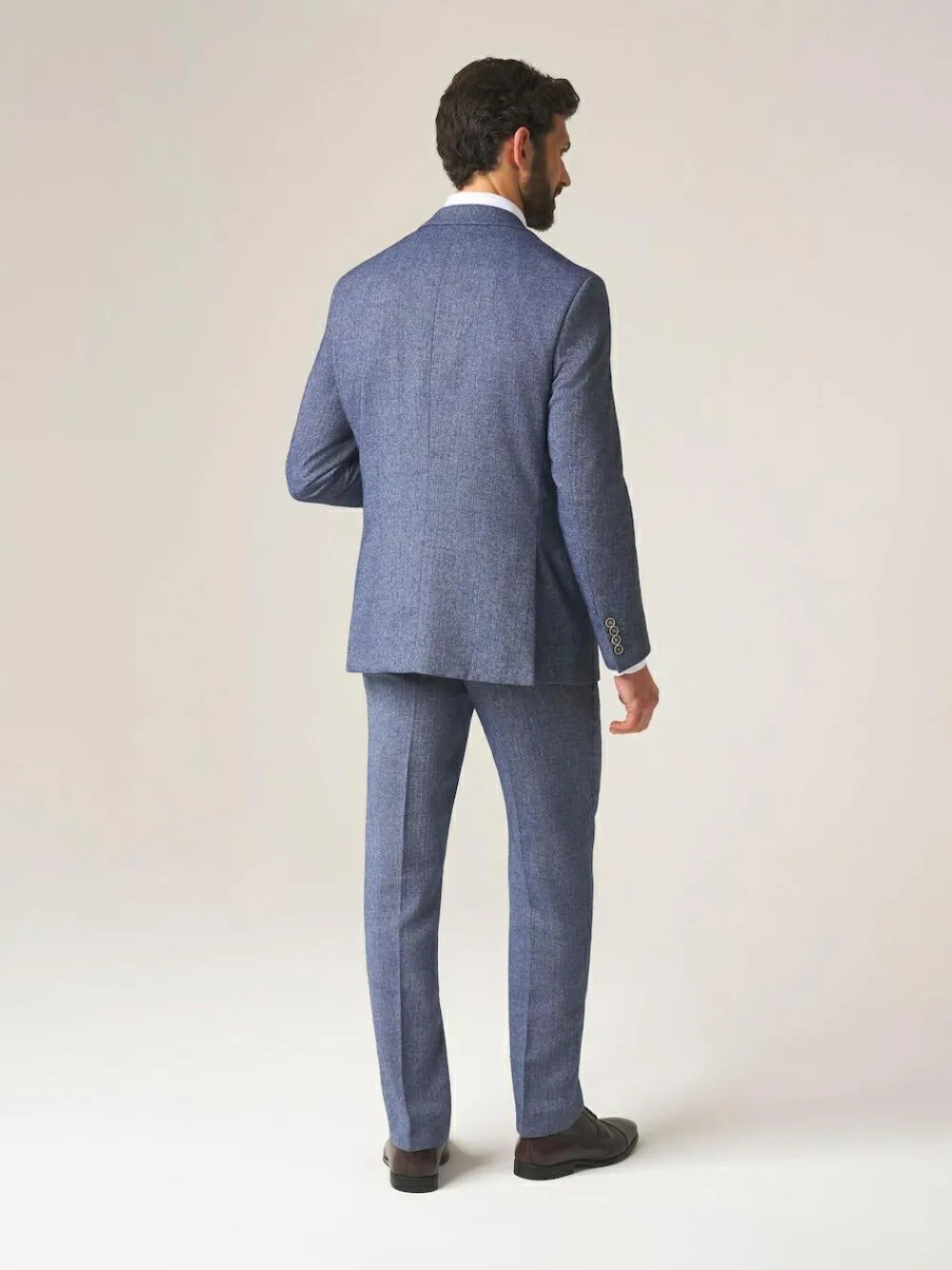 Sale Skopes Single Breasted Jude Tweed Tailored Fit Suit Jacket Blue