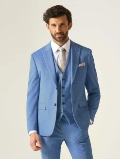 Outlet Skopes Slim Tailored Fit Redding Suit: Jacket Blue