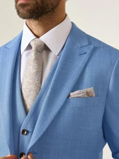 Outlet Skopes Slim Tailored Fit Redding Suit: Jacket Blue