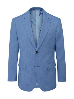 Outlet Skopes Slim Tailored Fit Redding Suit: Jacket Blue