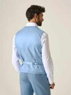 Skopes Blue Tailored Fit Lucien Suit Waistcoat^ Vests