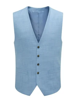 Skopes Blue Tailored Fit Lucien Suit Waistcoat^ Vests