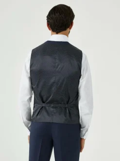 Skopes Blue Tailored Fit Wool Blend Joss Suit Waistcoat^ Vests