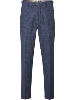 Outlet Skopes Blue Tailored Fit Woolf Check Suit: Trousers