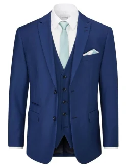 Skopes Blue Tailored Fit Kennedy Suit: Jacket^ Blue Suits|Blazers & Formal Jackets
