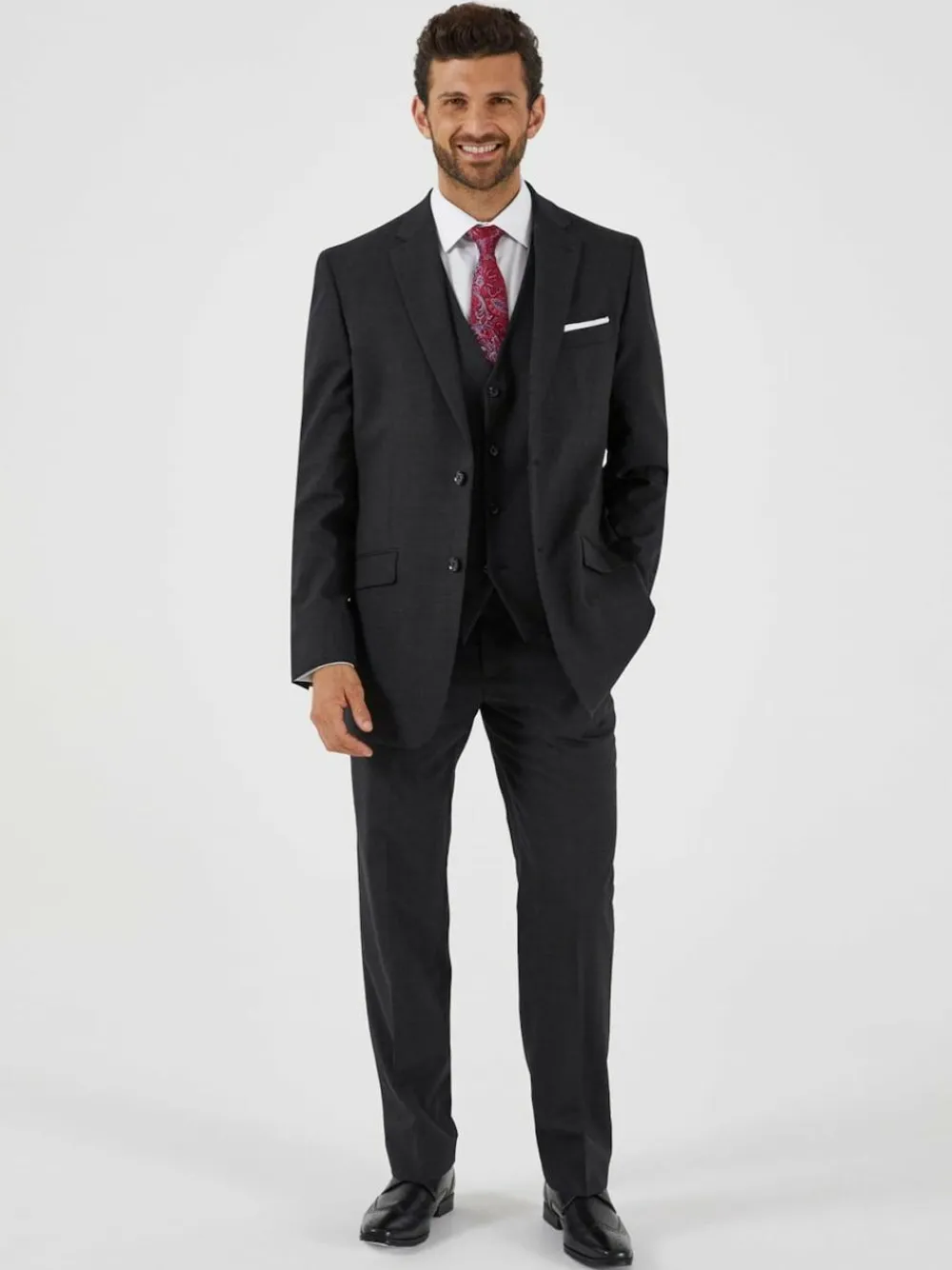 Skopes Wool Rich Darwin Suit Jacket Charcoal Grey