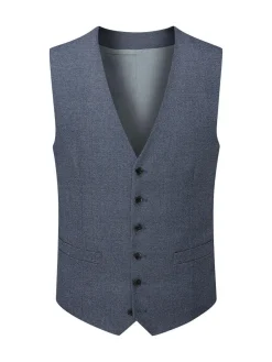 Skopes Dark Grey Single Breasted Harcourt Single Breasted Tailored Fit Suit Waistcoat^ Vests
