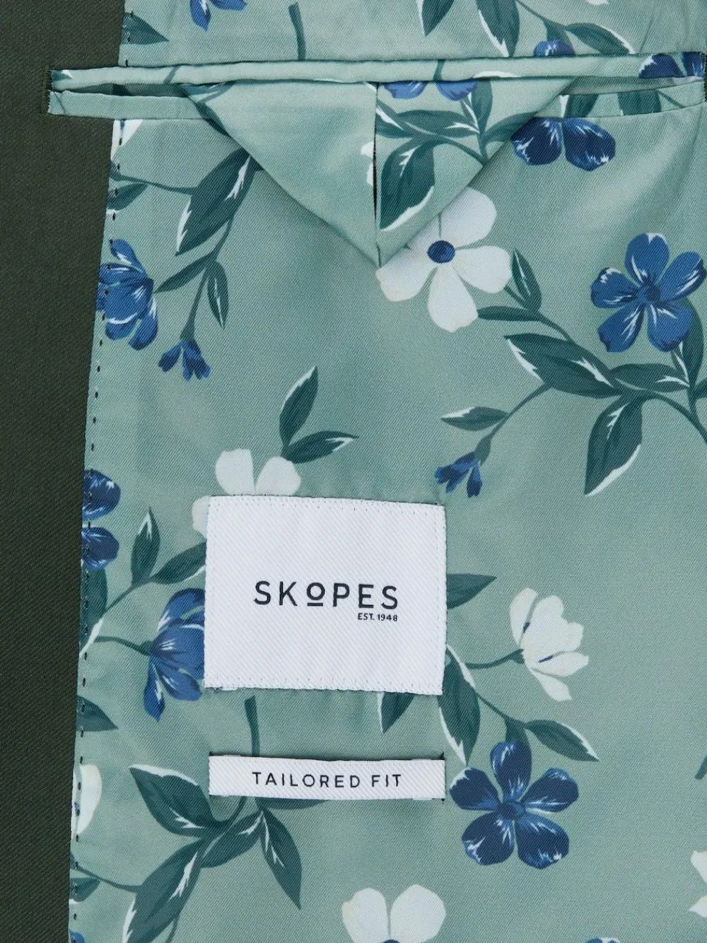 Skopes Green Tailored Fit Harvey Suit: Jacket^ Suits & Tuxedos