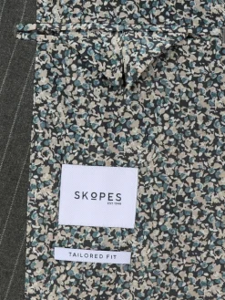 Skopes Grey Double Breasted Cassius Tailored Fit Stripe Suit Jacket^ Grey Suits|Suits & Tuxedos