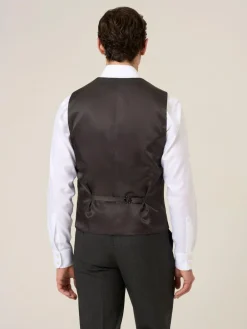 Sale Skopes Elijah Suit Check Waistcoat Grey