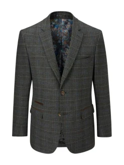 Online Skopes Grey Margrave Tailored Fit Check Suit Jacket