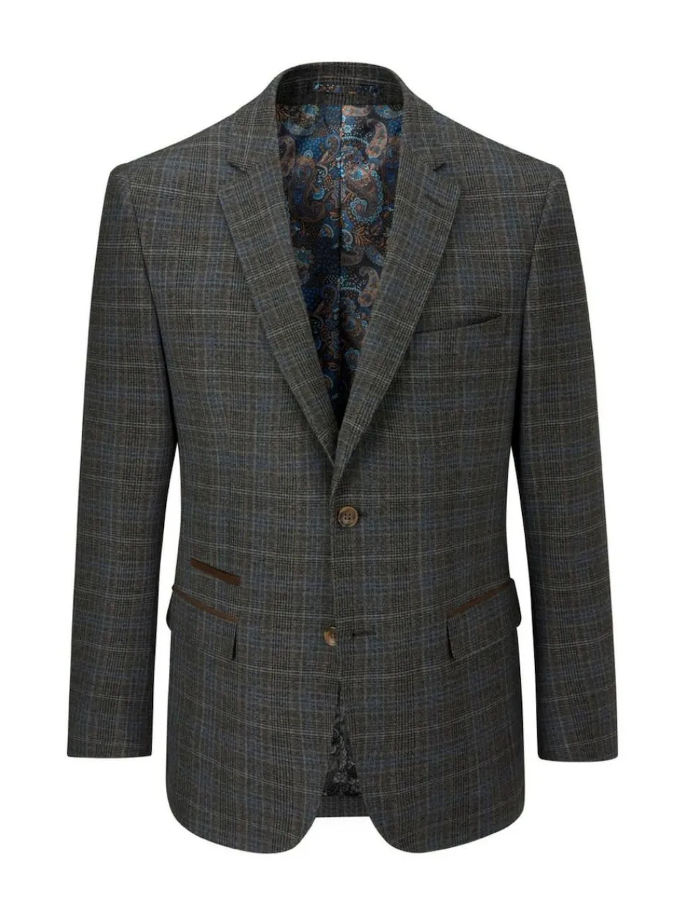 Online Skopes Grey Margrave Tailored Fit Check Suit Jacket