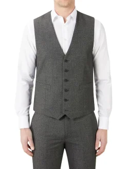 Skopes Grey Single Breasted Harcourt Single Breasted Tailored Fit Suit Waistcoat^ Vests
