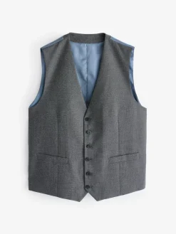 Skopes Grey Single Breasted Harcourt Single Breasted Tailored Fit Suit Waistcoat^ Vests