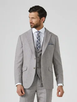 Sale Skopes Single Breasted Jude Tweed Tailored Fit Suit Jacket Grey