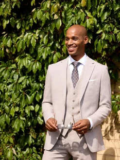 Sale Skopes Single Breasted Jude Tweed Tailored Fit Suit Jacket Grey