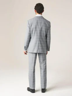 New Skopes Tailored Fit Anello Check Suit Jacket Grey