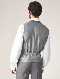 Skopes Light Grey Single Breasted Harcourt Single Breasted Tailored Fit Suit Waistcoat^ Vests