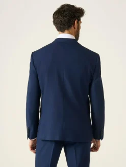 Outlet Skopes Navy Blue Double Breasted Harcourt Suit Jacket