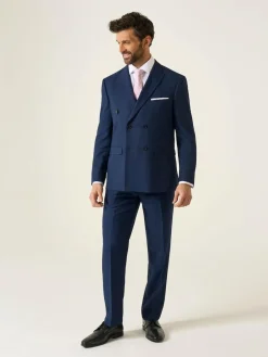 Outlet Skopes Navy Blue Double Breasted Harcourt Suit Jacket
