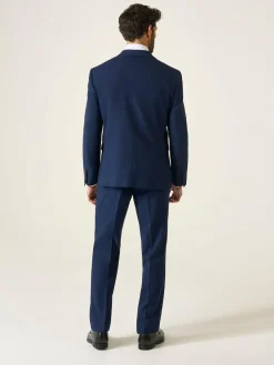 Outlet Skopes Navy Blue Double Breasted Harcourt Suit Jacket