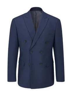 Outlet Skopes Navy Blue Double Breasted Harcourt Suit Jacket