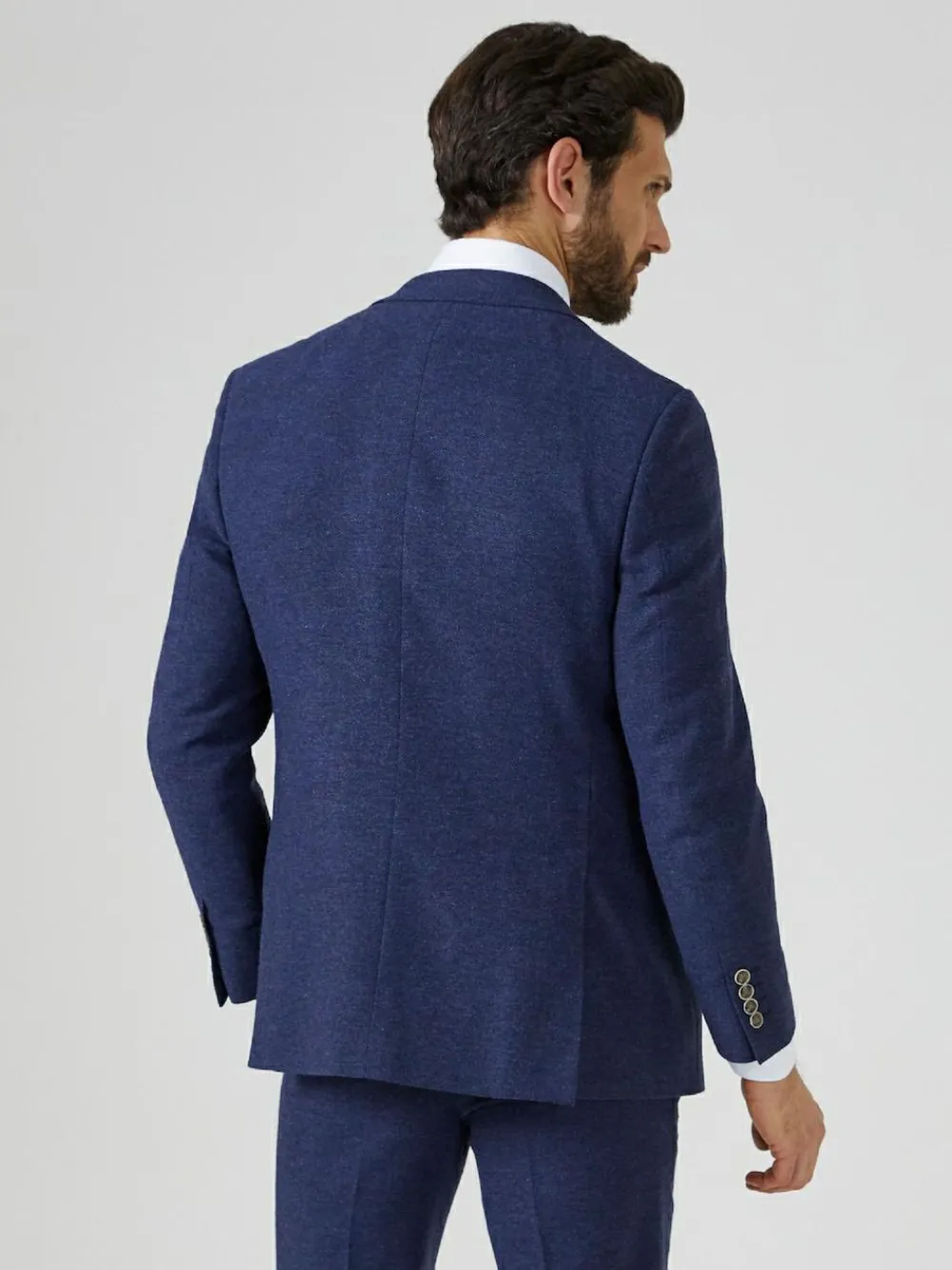 Skopes Single Breasted Jude Tweed Tailored Fit Suit Jacket^ Blue Suits