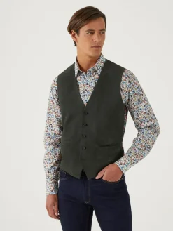 Skopes Camplin Waistcoat Olive Green