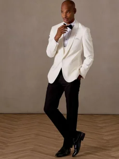 Skopes White Bogart Scoop Suit Waistcoat^ Vests