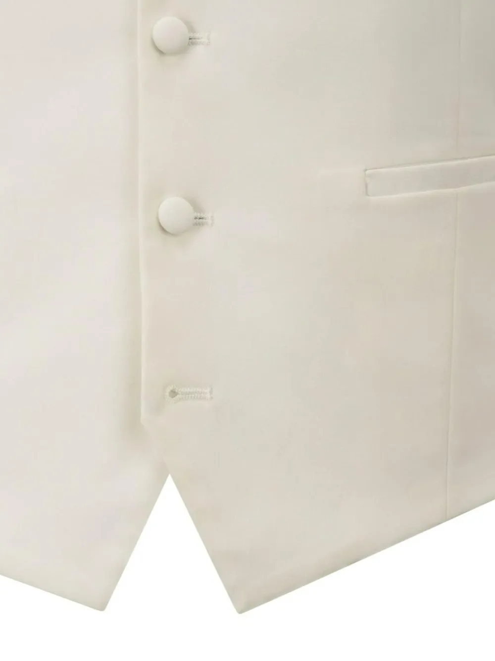 Skopes White Bogart Scoop Suit Waistcoat^ Vests