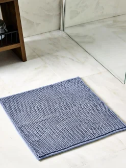 Best Next Slate Blue Bobble Shower Mat
