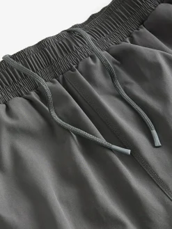 New Next 5 Inch Active Gym Sports Shorts Slate Grey