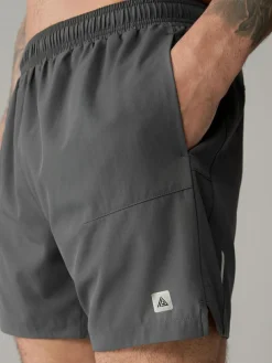 New Next 7 Inch Active Gym Sports Shorts Slate Grey