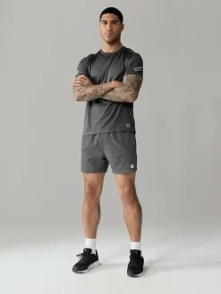 New Next 7 Inch Active Gym Sports Shorts Slate Grey